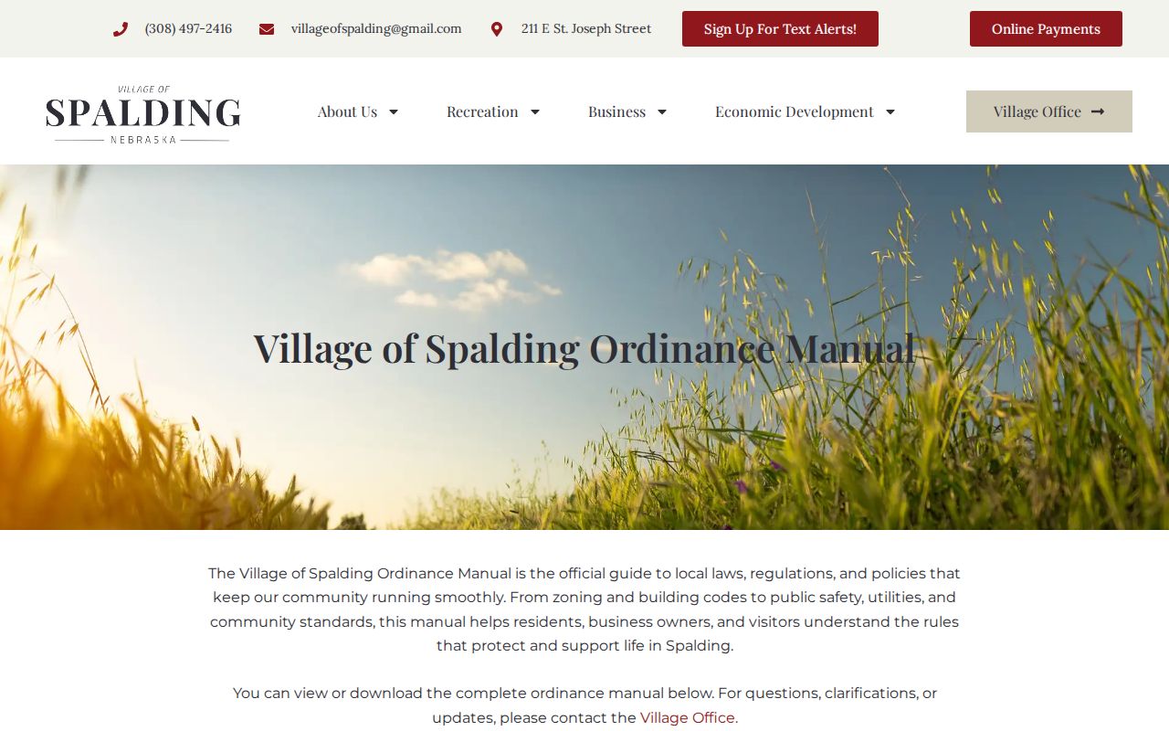 Spalding warrant search village payment boundary